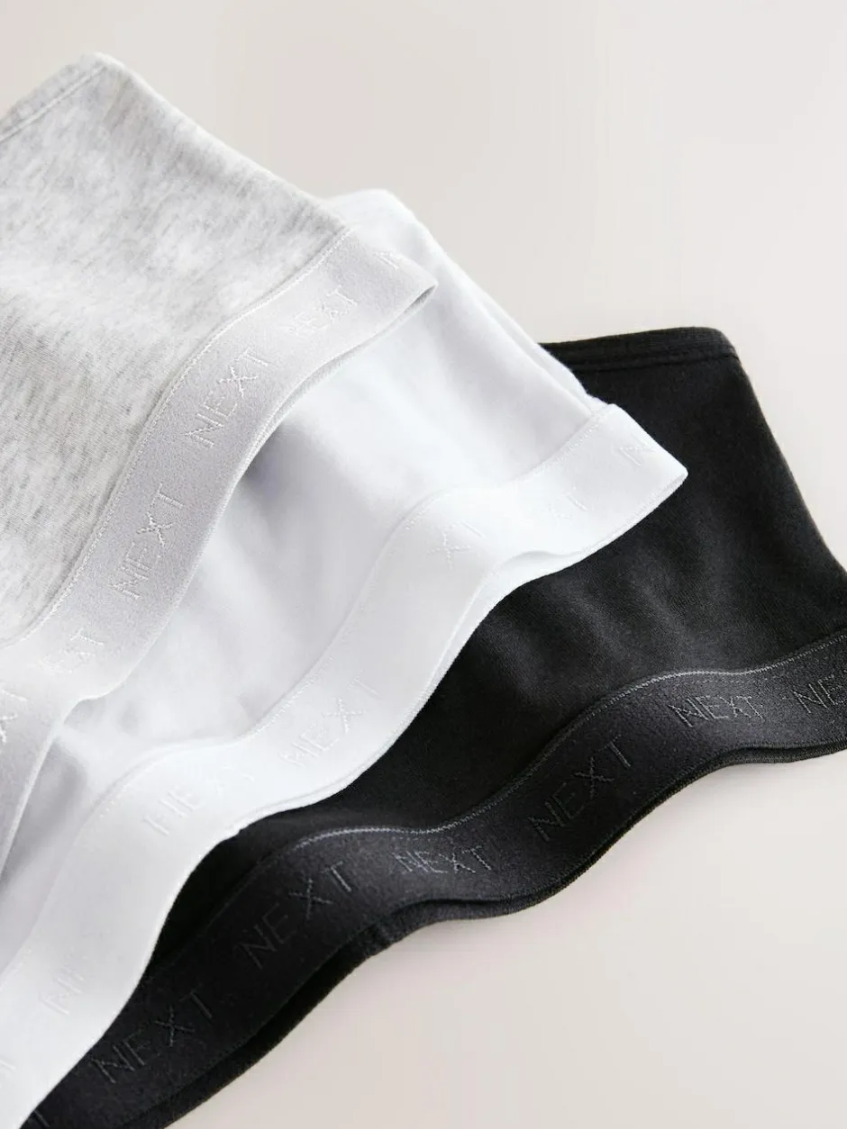 Next Strappy Crop Tops 3 Pack (5-16yrs) Black/White/Grey Online