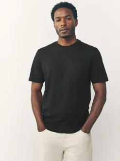 Next Black/White/Grey/Slate Grey/Stone/Brown Regular Fit Essential Cotton T-Shirts 6 Pack Clearance