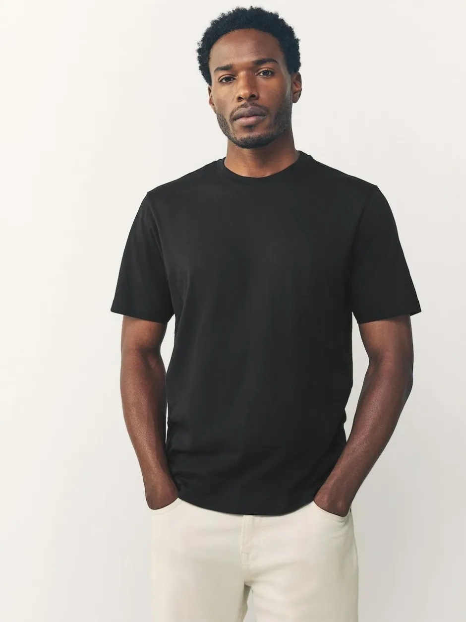 Next Black/White/Grey/Slate Grey/Stone/Brown Regular Fit Essential Cotton T-Shirts 6 Pack Clearance