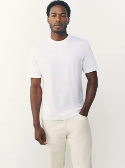 Next Black/White/Grey/Slate Grey/Stone/Brown Regular Fit Essential Cotton T-Shirts 6 Pack Clearance