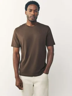 Next Black/White/Grey/Slate Grey/Stone/Brown Regular Fit Essential Cotton T-Shirts 6 Pack Clearance