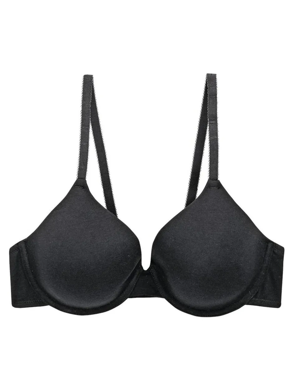 Next Black/White/Pastel Rose Nude Pad Full Cup Cotton Blend Ultimate Comfort Bras 3 Pack Clearance