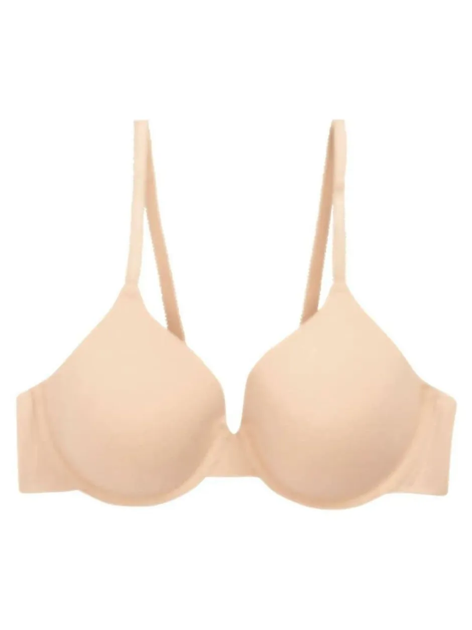 Next Black/White/Pastel Rose Nude Pad Full Cup Cotton Blend Ultimate Comfort Bras 3 Pack Clearance