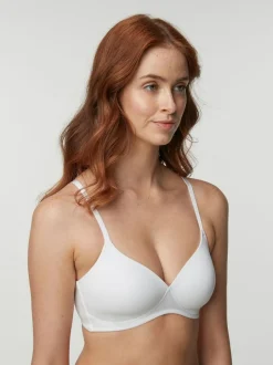 Next Pad Non Wire Cotton Blend Ultimate Comfort Bras 3 Pack Black/White/Pastel Rose Nude Outlet