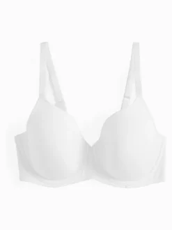 Next Black/White/Pastel Rose Nude Pad Full Cup DD+ Cotton Blend Ultimate Comfort Bras 3 Pack New