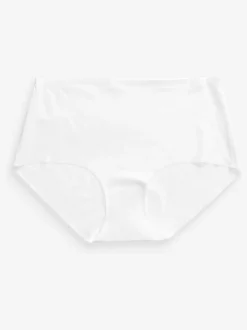 Next Midi No VPL Comfort Knickers 3 Pack Black/White/Praline Nude Best