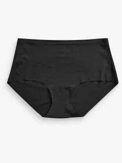 Next Midi No VPL Comfort Knickers 3 Pack Black/White/Praline Nude Best