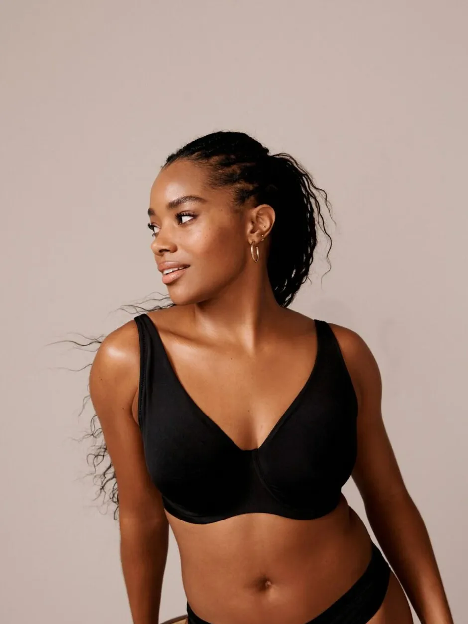 Next Non Pad Full Cup DD+ Microfibre Smoothing Ultimate Comfort T-Shirt Bras 3 Pack Black/White/Praline Nude Discount