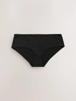 Next Short Microfibre Knickers 7 Pack Black/White/Praline Nude Hot