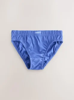 Next 100% Cotton Briefs 7 Pack (1.5-16yrs) Blue Sale