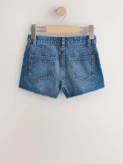 Next Blue 2 Pack Fray Shorts (3-16yrs) Discount