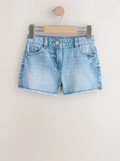 Next Blue 2 Pack Fray Shorts (3-16yrs) Discount