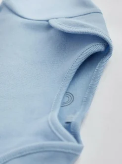 Next Blue 10 Pack Plain Baby Bodysuits