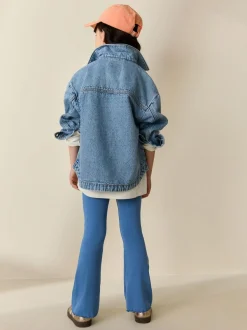 Next Blue 1 Pack Rib Flare Leggings (3-16yrs) Sale