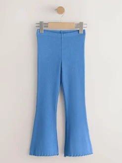 Next Blue 1 Pack Rib Flare Leggings (3-16yrs) Sale
