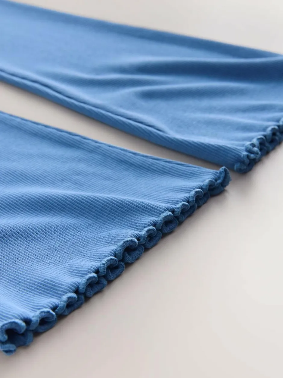 Next Blue 1 Pack Rib Flare Leggings (3-16yrs) Sale