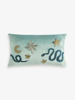 Next Blue 50 X 30cm Universe Embellished Icons Cushion Best