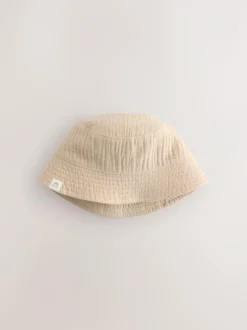 Next Baby Bucket Hats 2 Pack (0mths-2yrs) Blue and Beige Sale