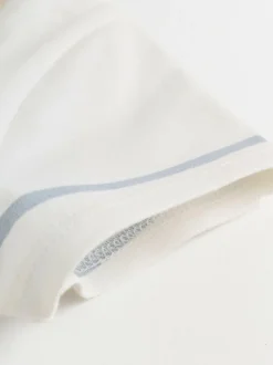 Next Baby Jersey Rompers 2 Pack Blue and White Striped Clearance