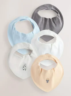 Next Blue Baby Bibs 5 Pack Sale