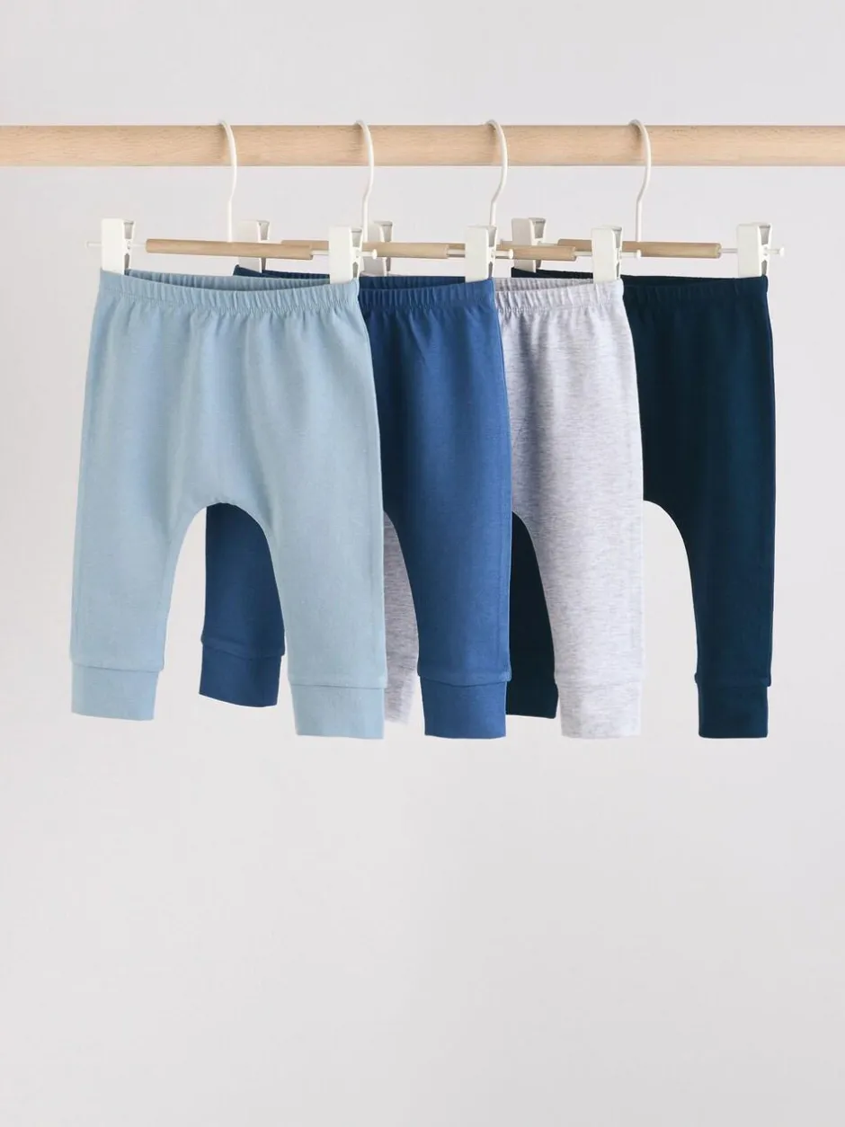Next Baby Leggings 4 Pack (0mths-3yrs) Blue Hot