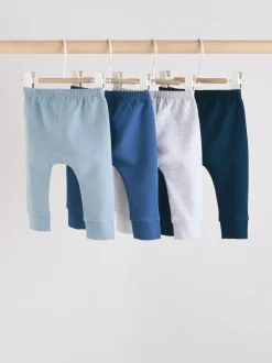 Next Baby Leggings 4 Pack (0mths-3yrs) Blue Hot