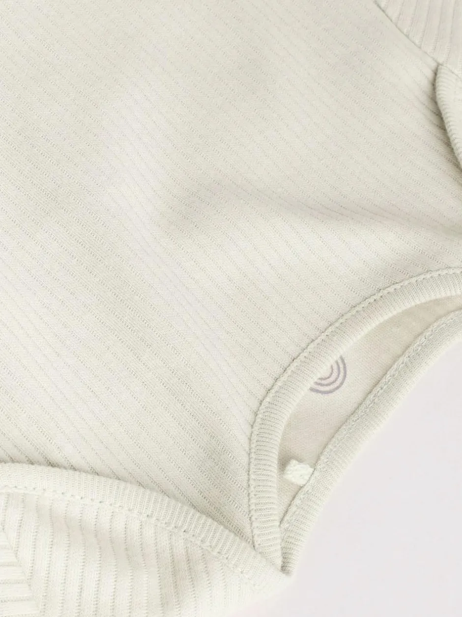 Next Blue Baby Long Sleeve Bodysuits 5 Pack Clearance