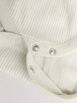 Next Blue Baby Long Sleeve Bodysuits 5 Pack Clearance