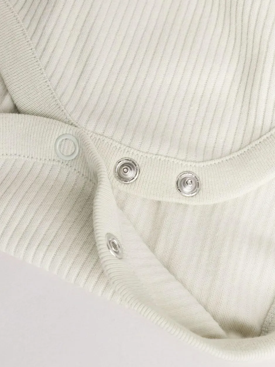 Next Blue Baby Long Sleeve Bodysuits 5 Pack Clearance