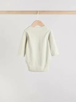 Next Blue Baby Long Sleeve Bodysuits 5 Pack Clearance