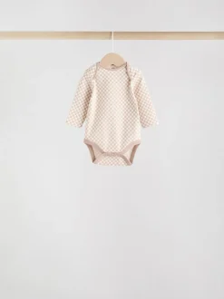 Next Blue Baby Long Sleeve Bodysuits 5 Pack Outlet