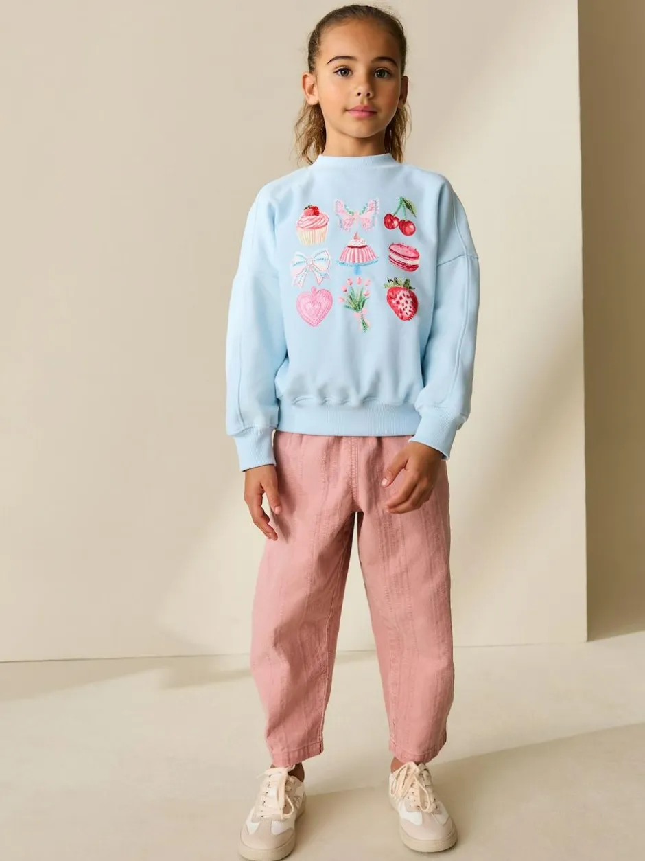 Next Sweatshirt (3-16yrs) Blue Beaded Cake New
