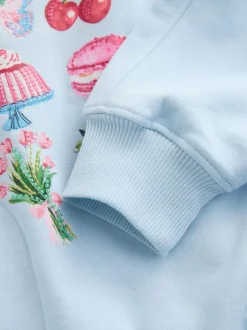 Next Sweatshirt (3-16yrs) Blue Beaded Cake New