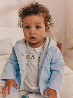 Next Baby Jersey Jacket, Bodysuit and Leggings 3 Piece Set (0mths-2yrs) Blue Bear Outlet