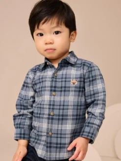 Next Long Sleeve Character Shirt (3mths-7yrs) Blue Bear New