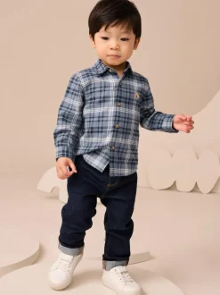 Next Long Sleeve Character Shirt (3mths-7yrs) Blue Bear New