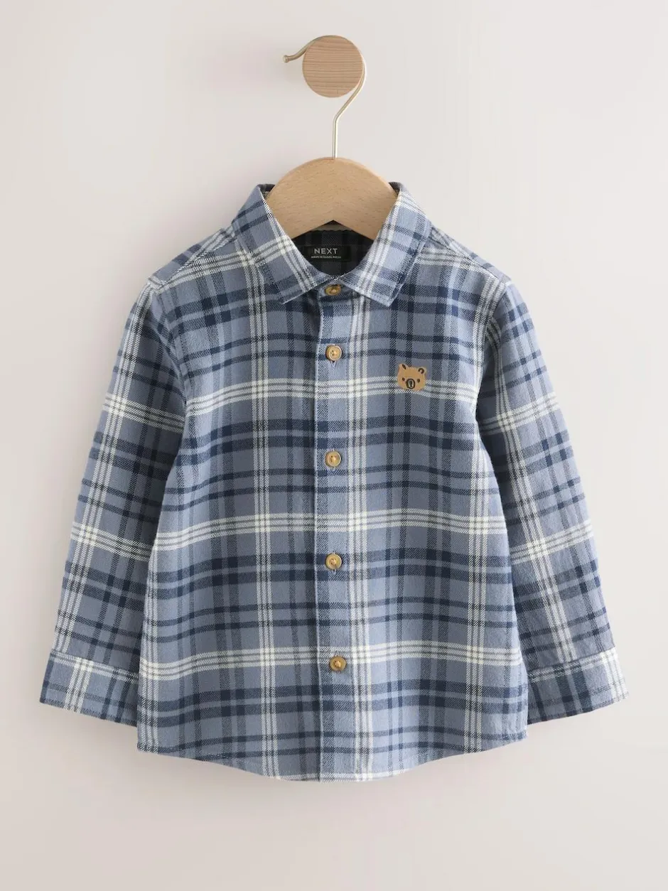 Next Long Sleeve Character Shirt (3mths-7yrs) Blue Bear New