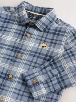 Next Long Sleeve Character Shirt (3mths-7yrs) Blue Bear New