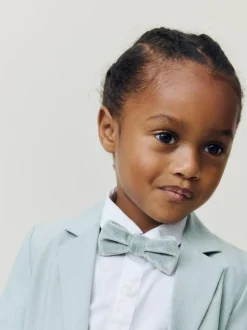 Next Blue Blazer Shirt Trousers and Bow Tie Set (3mths-9yrs) New