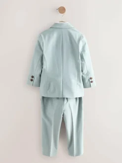 Next Blue Blazer Shirt Trousers and Bow Tie Set (3mths-9yrs) New