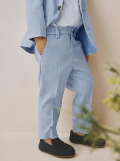 Next Blazer Shirt Trousers and Bow Tie Set (3mths-9yrs) Blue Discount