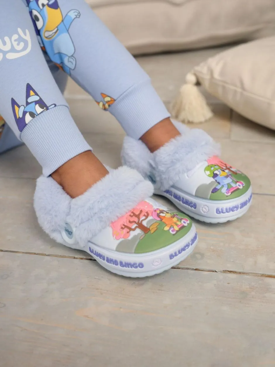 Next Blue Bluey Cosy Lined Slipper Clogs Discount