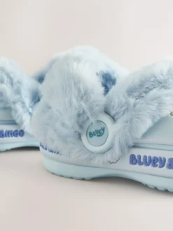 Next Blue Bluey Cosy Lined Slipper Clogs Discount