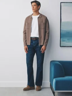 Next Blue Bootcut Signature Belted Jeans Online