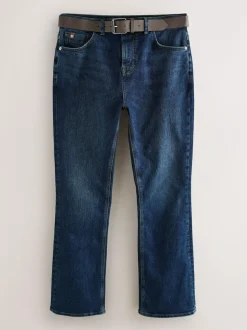 Next Blue Bootcut Signature Belted Jeans Online