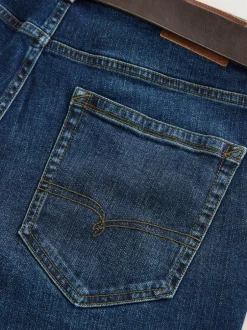 Next Blue Bootcut Signature Belted Jeans Online