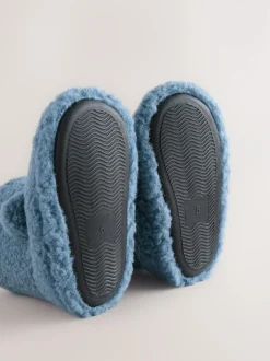 Next Blue Borg Cosy Bear Slipper Boots Sale