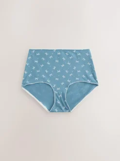 Next Full Brief Cotton Rich Knickers 7 Pack Blue Bows Discount
