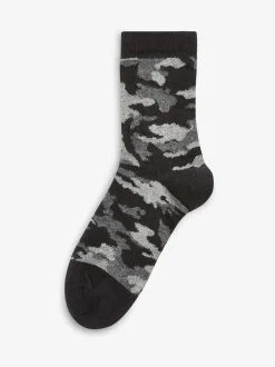 Next Blue Camouflage/Stripes Cotton Rich Socks 7 Pack Best