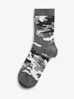 Next Blue Camouflage/Stripes Cotton Rich Socks 7 Pack Best